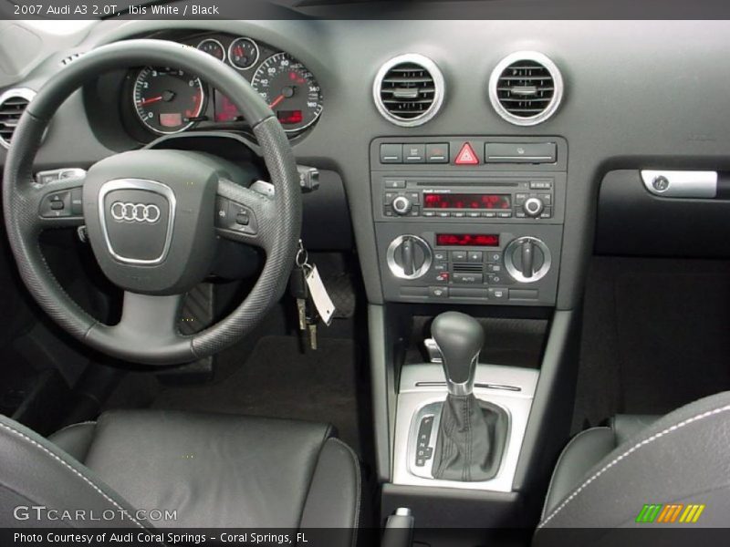 Ibis White / Black 2007 Audi A3 2.0T