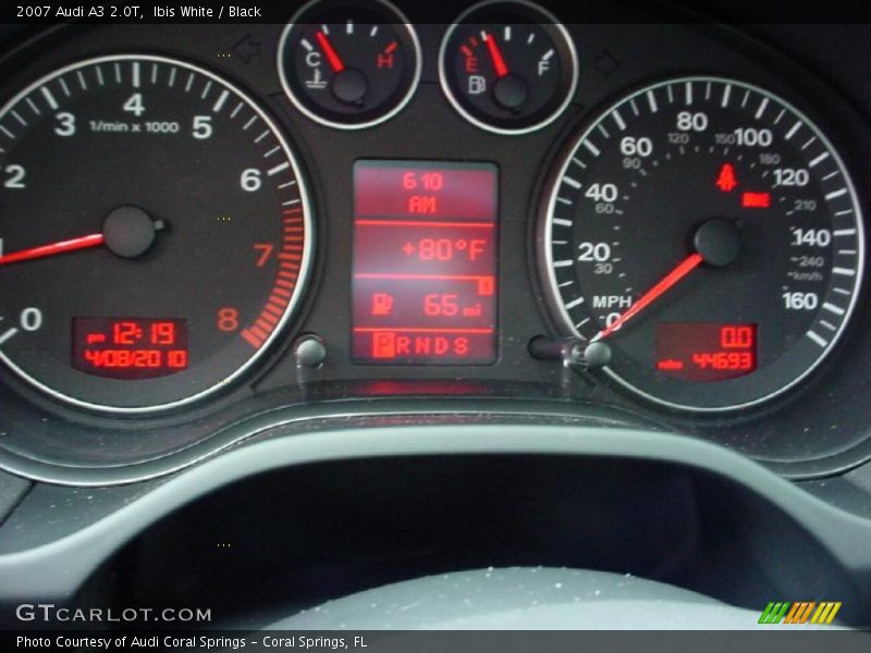 Ibis White / Black 2007 Audi A3 2.0T