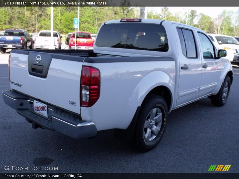 Avalanche White / Steel 2010 Nissan Frontier SE Crew Cab