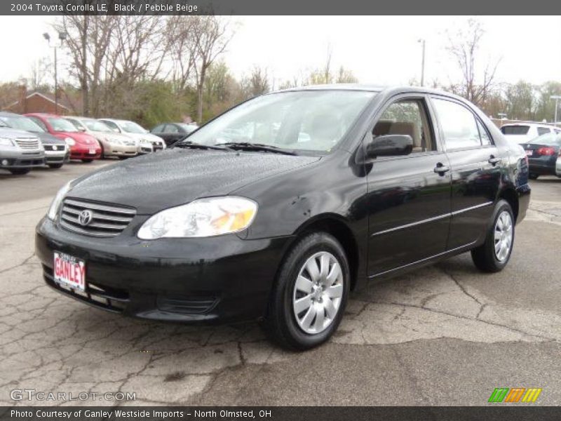 Black / Pebble Beige 2004 Toyota Corolla LE