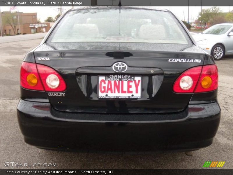 Black / Pebble Beige 2004 Toyota Corolla LE
