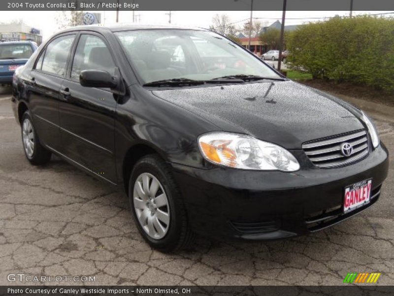 Black / Pebble Beige 2004 Toyota Corolla LE