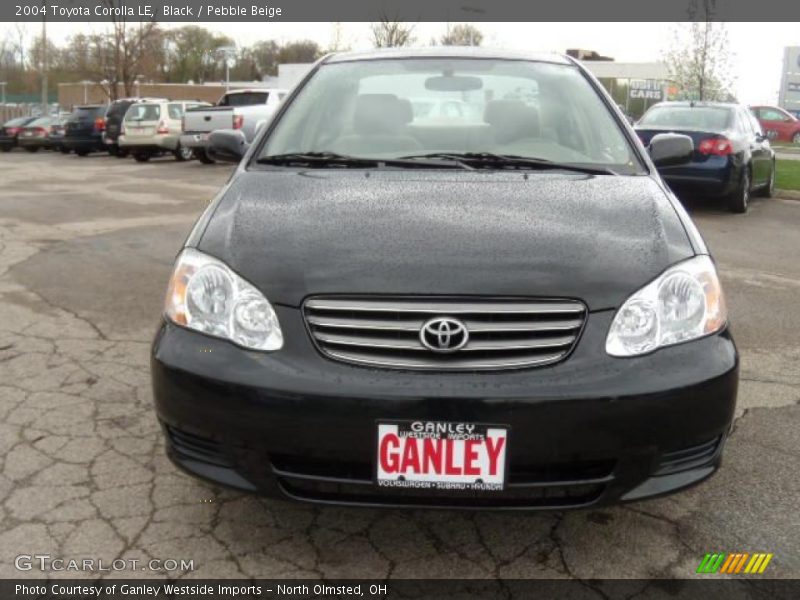 Black / Pebble Beige 2004 Toyota Corolla LE
