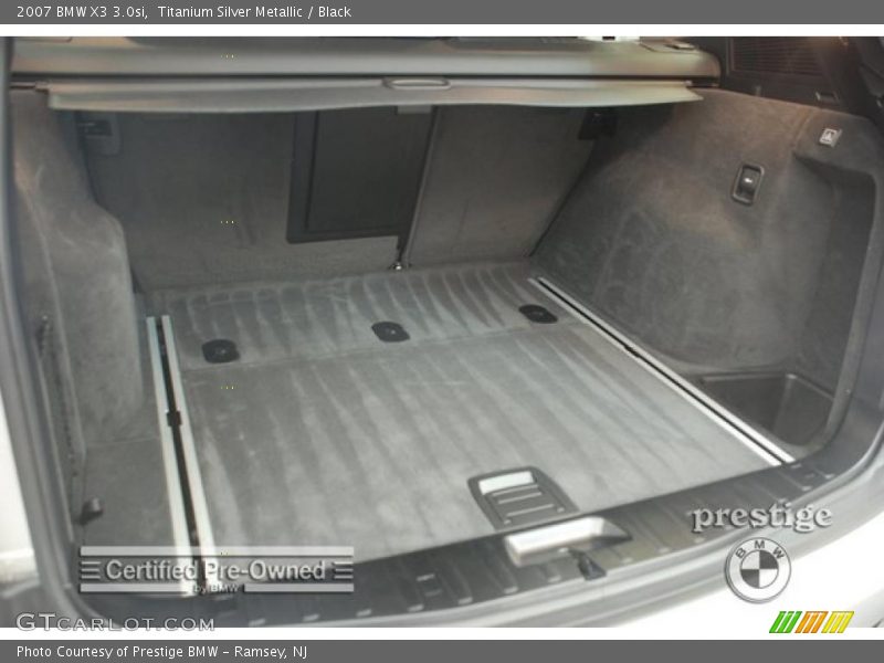 Titanium Silver Metallic / Black 2007 BMW X3 3.0si