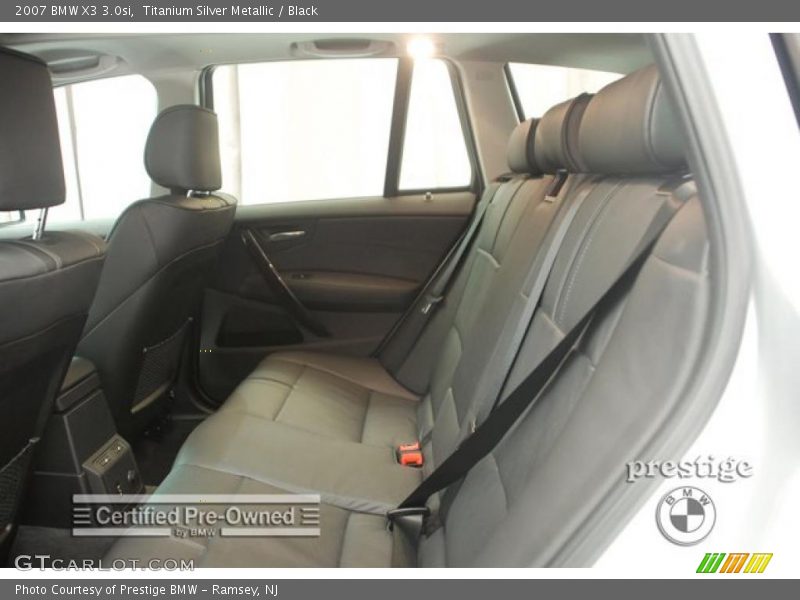 Titanium Silver Metallic / Black 2007 BMW X3 3.0si