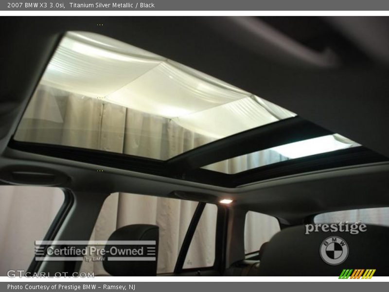 Titanium Silver Metallic / Black 2007 BMW X3 3.0si