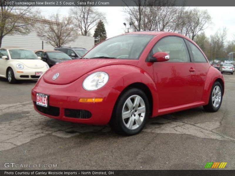 Salsa Red / Cream 2007 Volkswagen New Beetle 2.5 Coupe