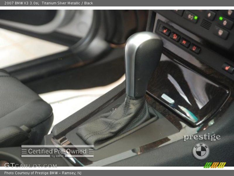 Titanium Silver Metallic / Black 2007 BMW X3 3.0si