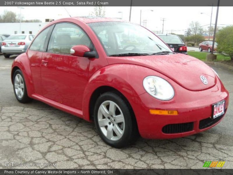 Salsa Red / Cream 2007 Volkswagen New Beetle 2.5 Coupe