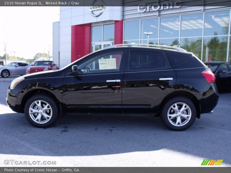 Wicked Black / Gray 2010 Nissan Rogue SL