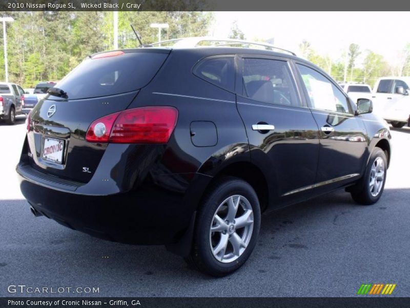 Wicked Black / Gray 2010 Nissan Rogue SL