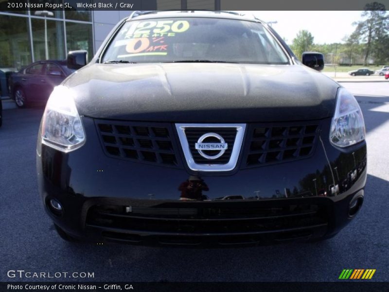 Wicked Black / Gray 2010 Nissan Rogue SL