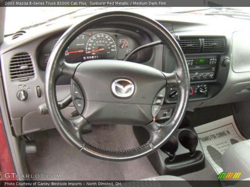 Sunburst Red Metallic / Medium Dark Flint 2003 Mazda B-Series Truck B3000 Cab Plus