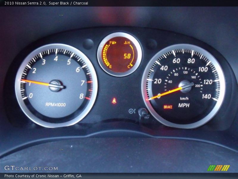 Super Black / Charcoal 2010 Nissan Sentra 2.0