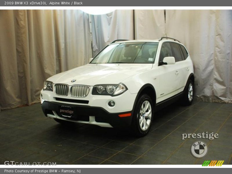 Alpine White / Black 2009 BMW X3 xDrive30i