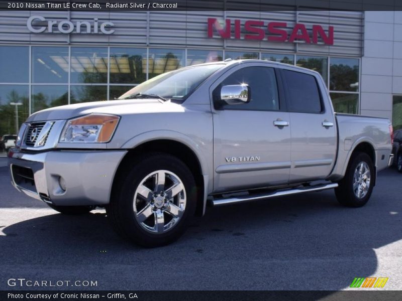 Radiant Silver / Charcoal 2010 Nissan Titan LE Crew Cab
