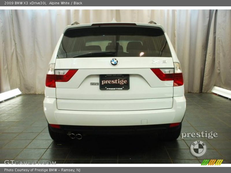 Alpine White / Black 2009 BMW X3 xDrive30i