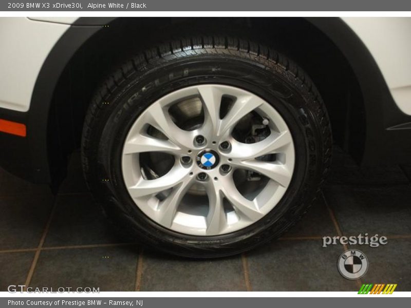 Alpine White / Black 2009 BMW X3 xDrive30i
