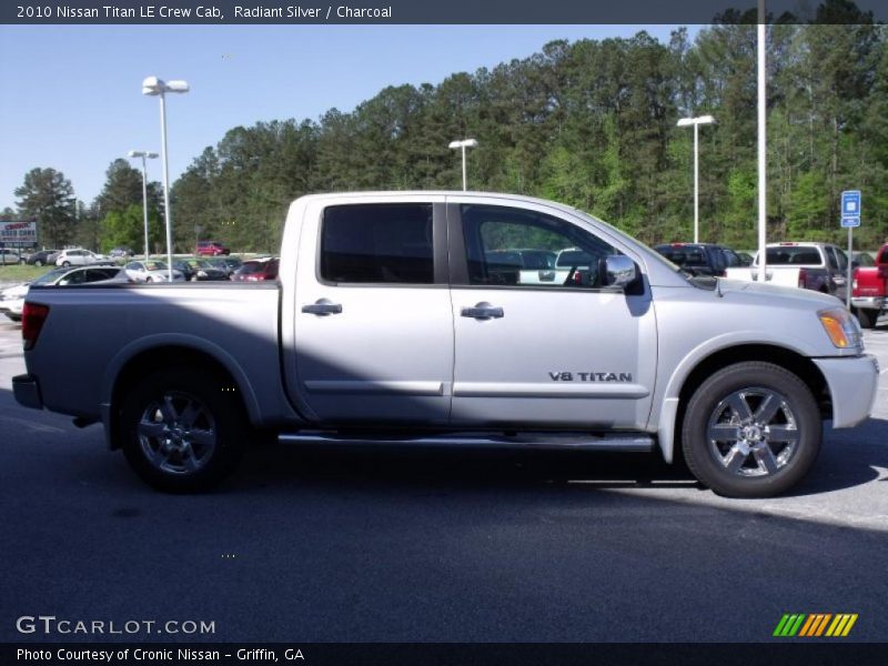 Radiant Silver / Charcoal 2010 Nissan Titan LE Crew Cab