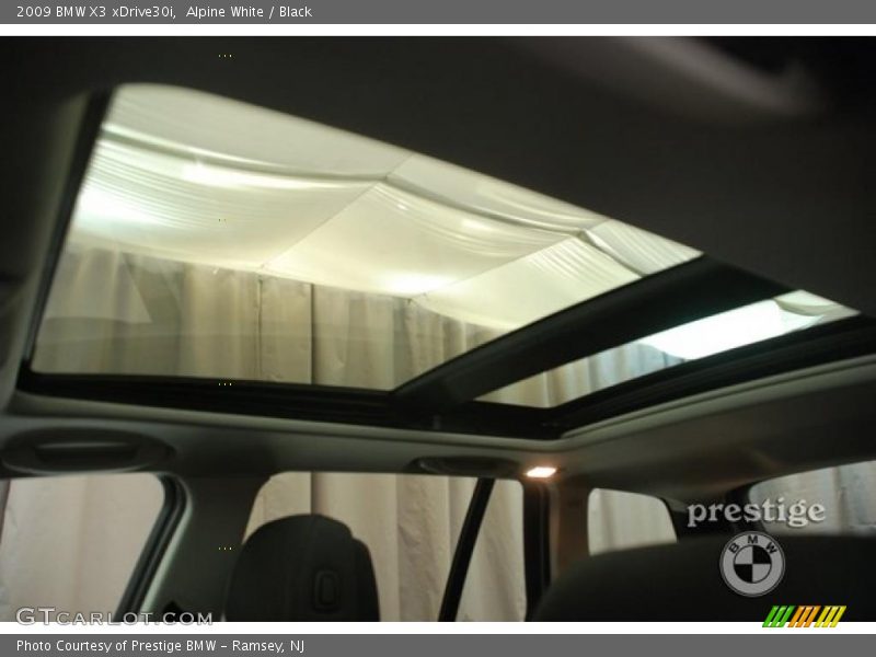Alpine White / Black 2009 BMW X3 xDrive30i