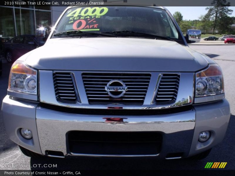 Radiant Silver / Charcoal 2010 Nissan Titan LE Crew Cab