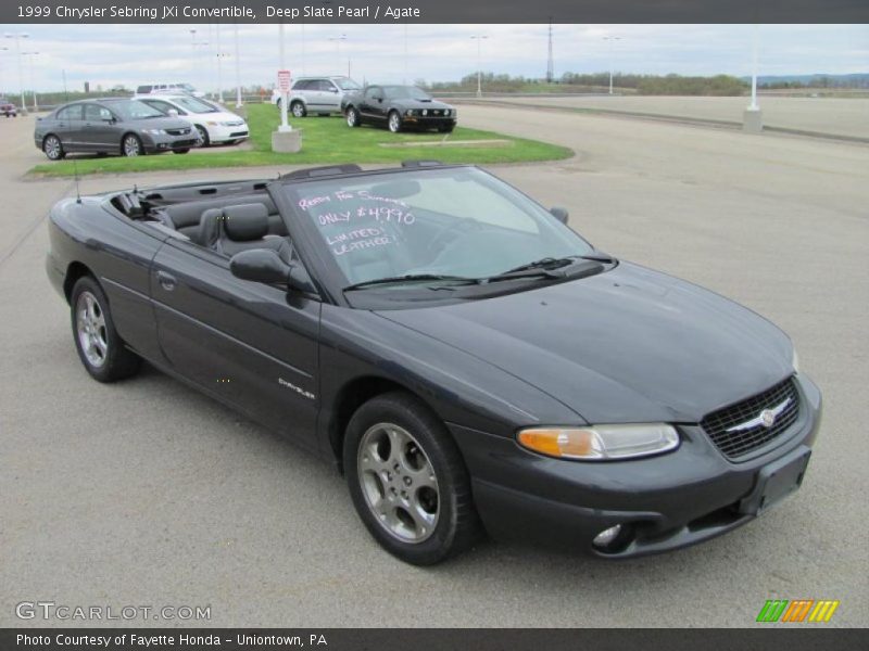 Deep Slate Pearl / Agate 1999 Chrysler Sebring JXi Convertible