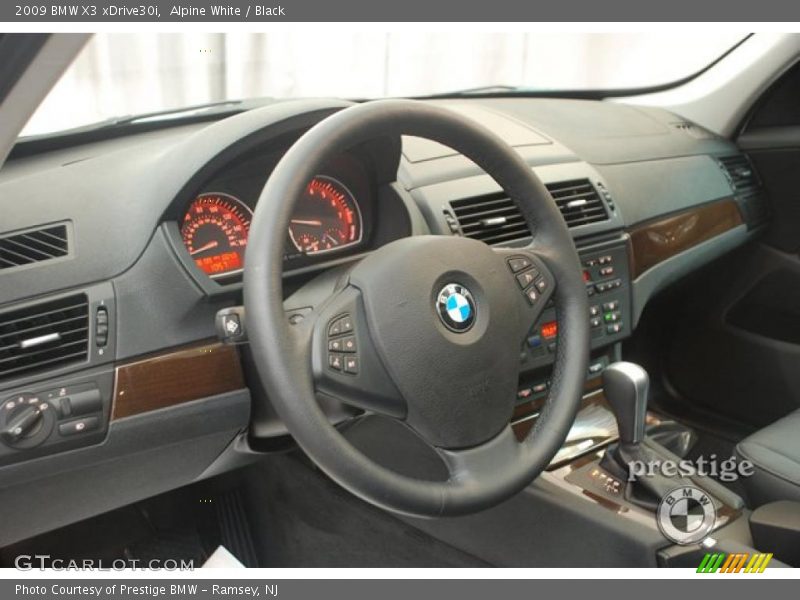 Alpine White / Black 2009 BMW X3 xDrive30i