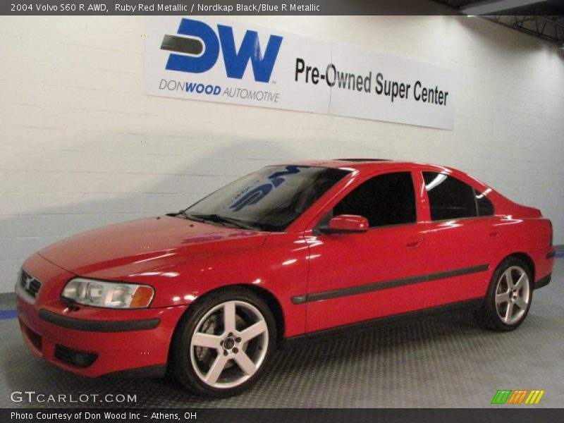 Ruby Red Metallic / Nordkap Black/Blue R Metallic 2004 Volvo S60 R AWD