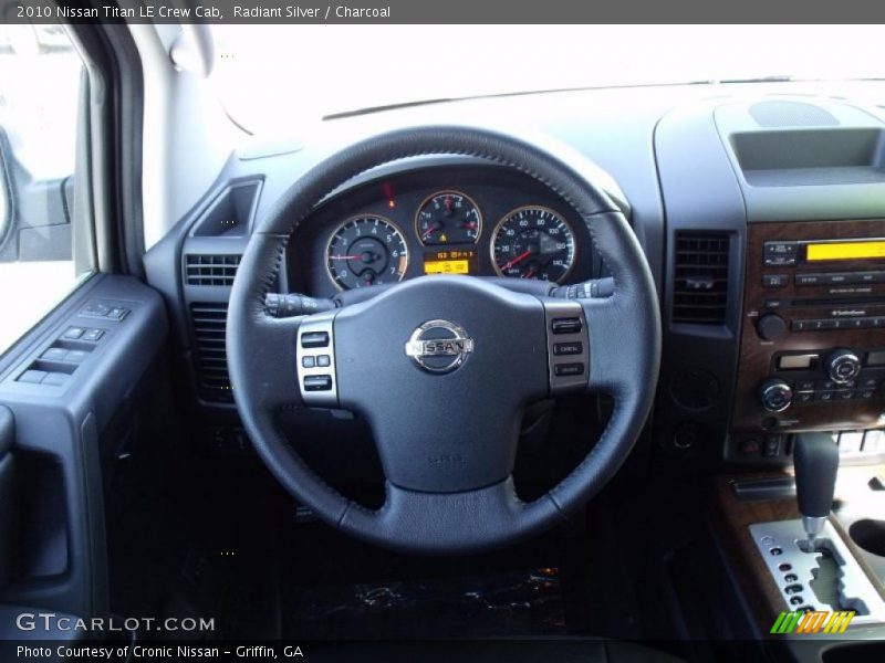 Radiant Silver / Charcoal 2010 Nissan Titan LE Crew Cab