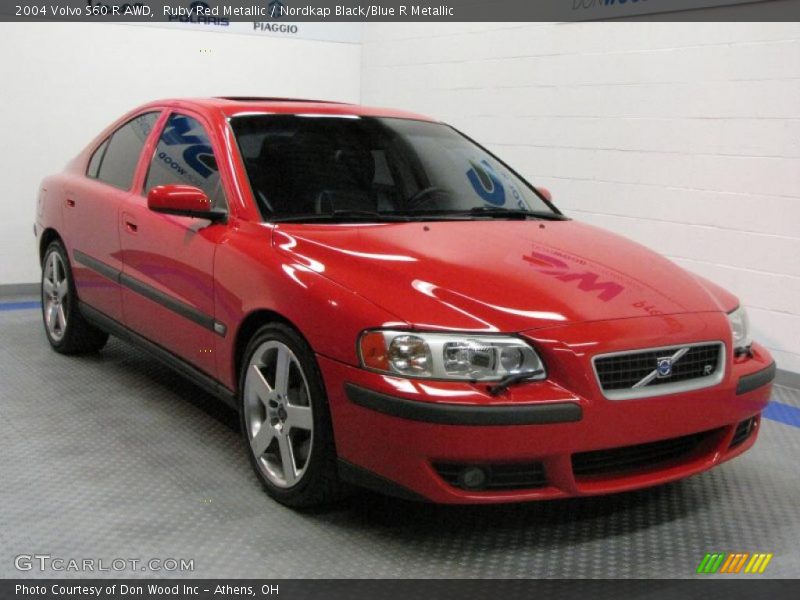 Ruby Red Metallic / Nordkap Black/Blue R Metallic 2004 Volvo S60 R AWD
