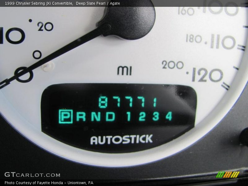 Deep Slate Pearl / Agate 1999 Chrysler Sebring JXi Convertible