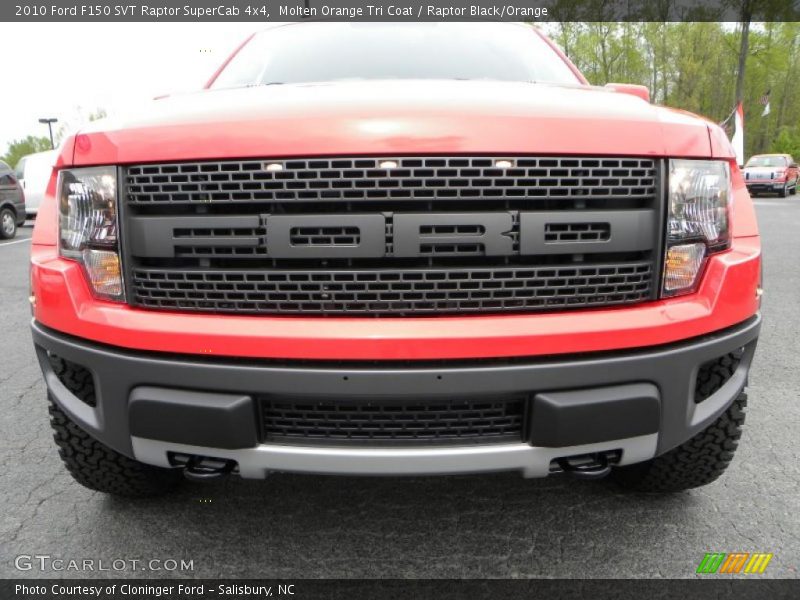 Molten Orange Tri Coat / Raptor Black/Orange 2010 Ford F150 SVT Raptor SuperCab 4x4