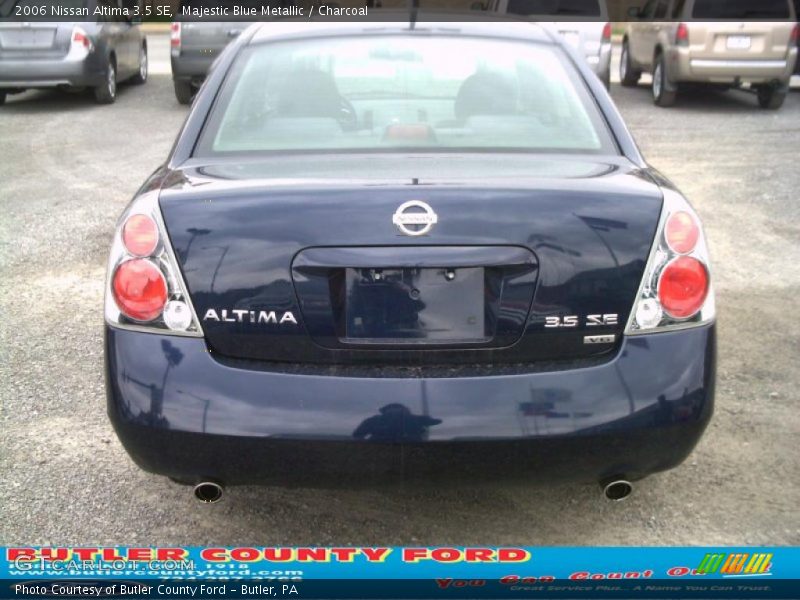 Majestic Blue Metallic / Charcoal 2006 Nissan Altima 3.5 SE