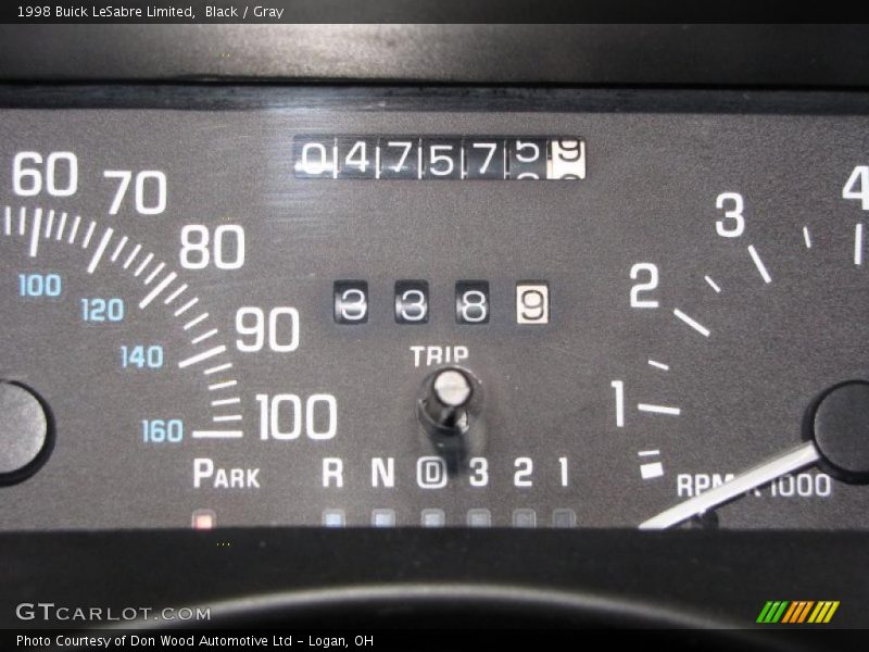 Black / Gray 1998 Buick LeSabre Limited
