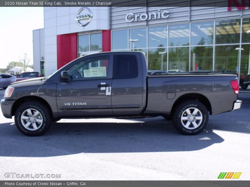 Smoke Metallic / Charcoal 2010 Nissan Titan SE King Cab