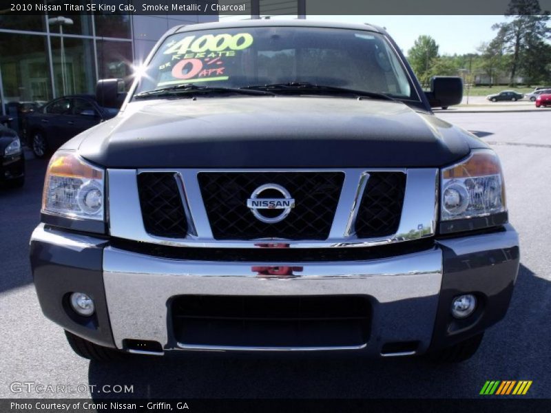 Smoke Metallic / Charcoal 2010 Nissan Titan SE King Cab