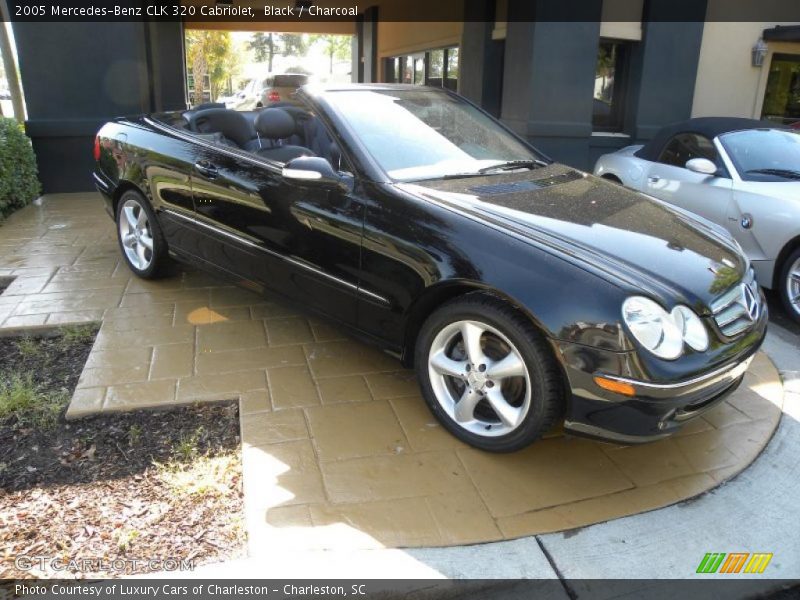 Black / Charcoal 2005 Mercedes-Benz CLK 320 Cabriolet