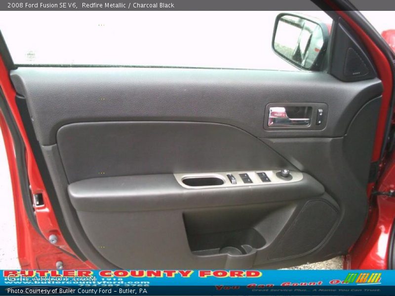 Redfire Metallic / Charcoal Black 2008 Ford Fusion SE V6