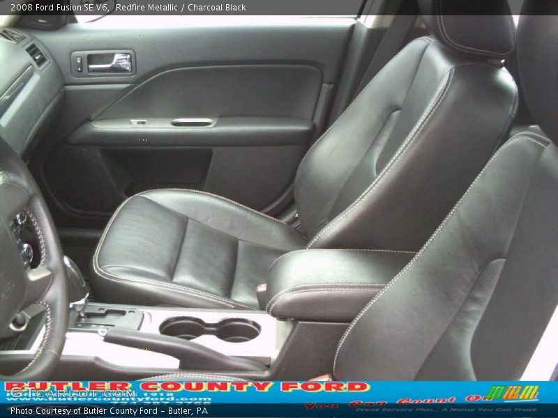 Redfire Metallic / Charcoal Black 2008 Ford Fusion SE V6