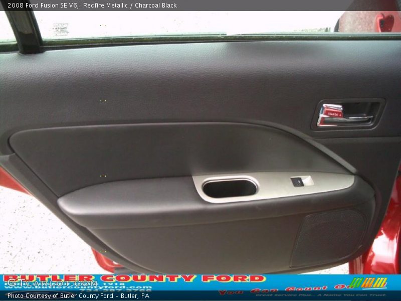 Redfire Metallic / Charcoal Black 2008 Ford Fusion SE V6