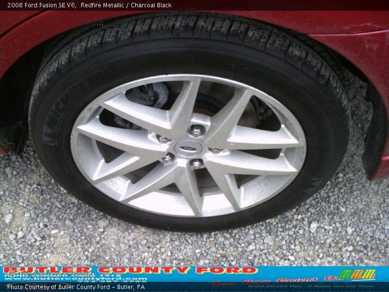 Redfire Metallic / Charcoal Black 2008 Ford Fusion SE V6