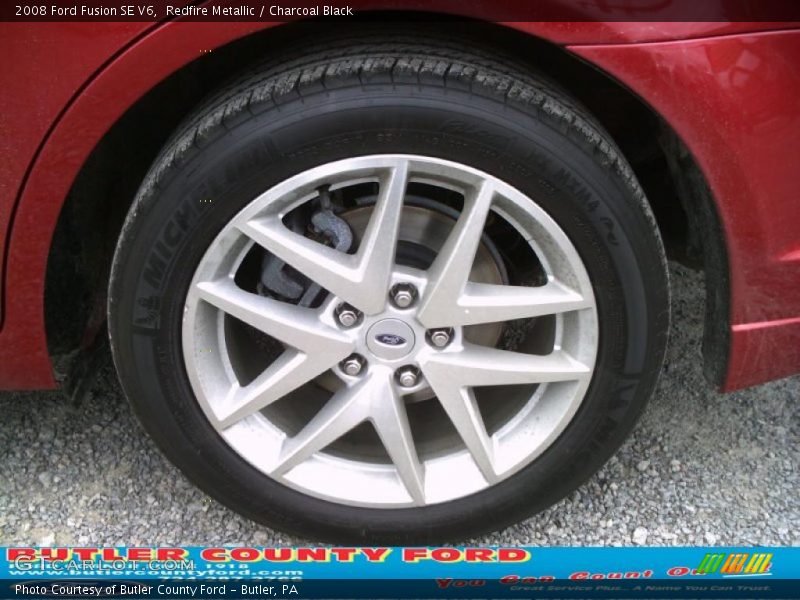 Redfire Metallic / Charcoal Black 2008 Ford Fusion SE V6