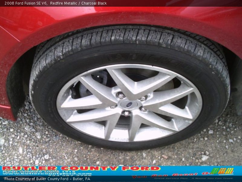 Redfire Metallic / Charcoal Black 2008 Ford Fusion SE V6