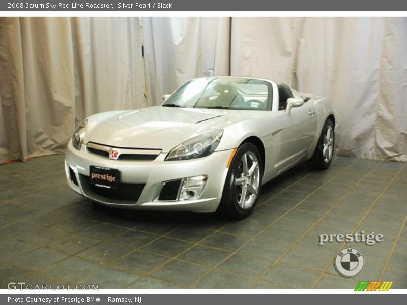 Silver Pearl / Black 2008 Saturn Sky Red Line Roadster