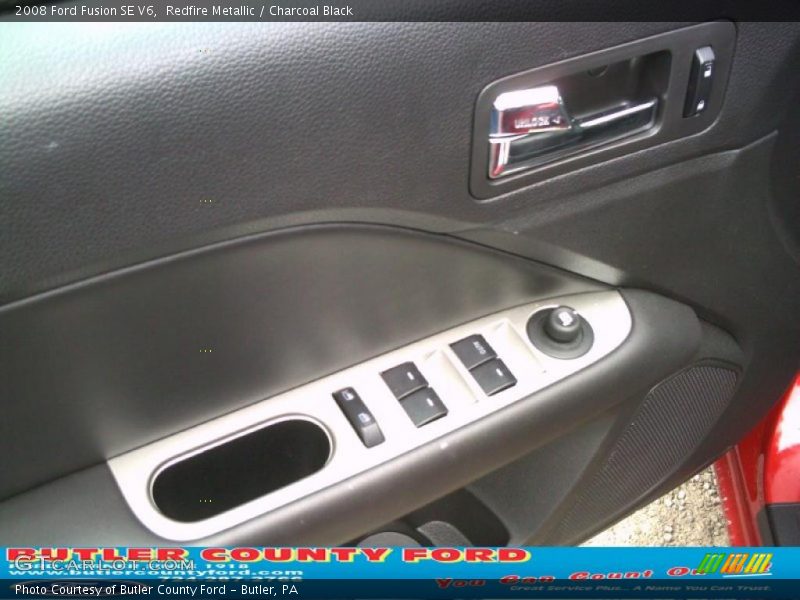 Redfire Metallic / Charcoal Black 2008 Ford Fusion SE V6