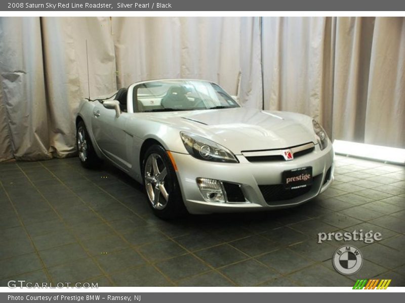 Silver Pearl / Black 2008 Saturn Sky Red Line Roadster