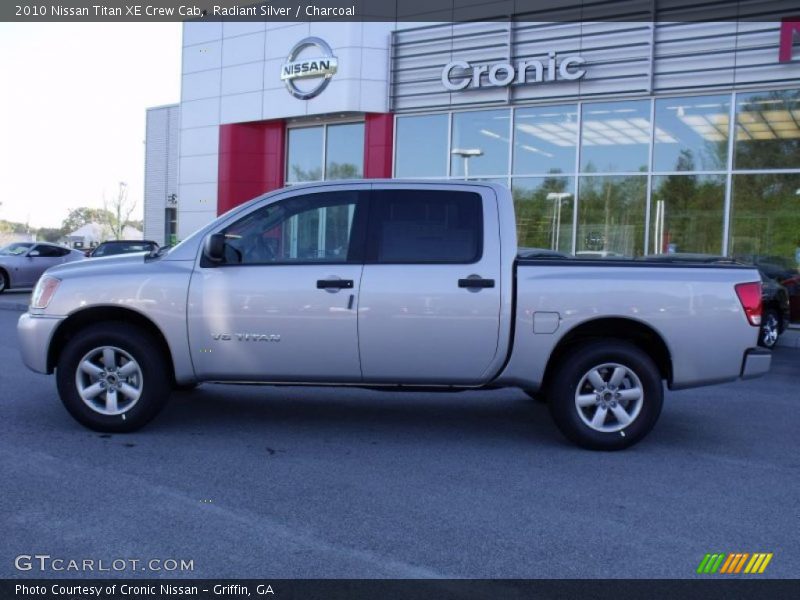 Radiant Silver / Charcoal 2010 Nissan Titan XE Crew Cab
