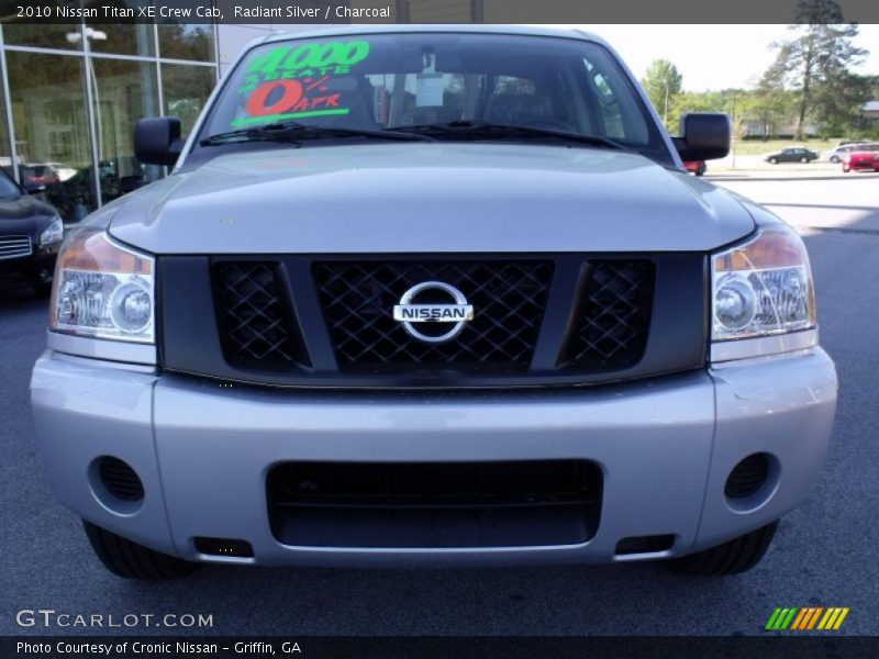 Radiant Silver / Charcoal 2010 Nissan Titan XE Crew Cab
