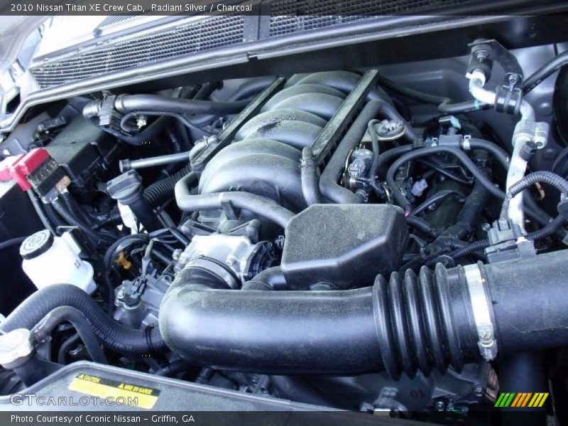 Radiant Silver / Charcoal 2010 Nissan Titan XE Crew Cab