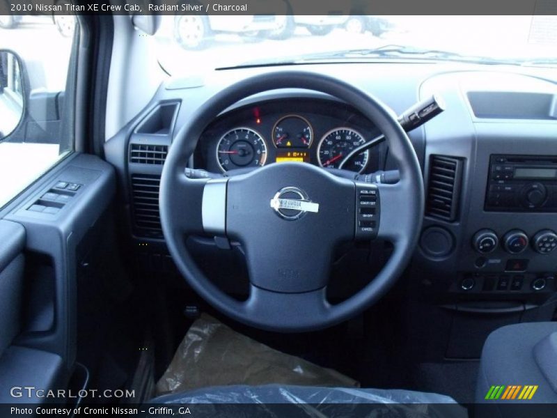 Radiant Silver / Charcoal 2010 Nissan Titan XE Crew Cab
